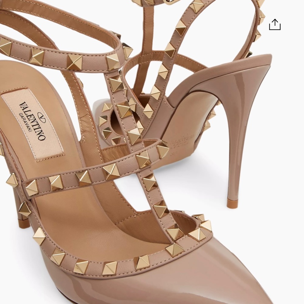 Valentino rockstud beige/nude pumps sz 39 - Picture 4 of 11